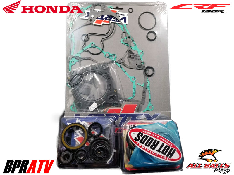 Honda CRF150R/RB Hot Rods Bottom End Engine Rebuild Kit Crank Bearings & Gaskets