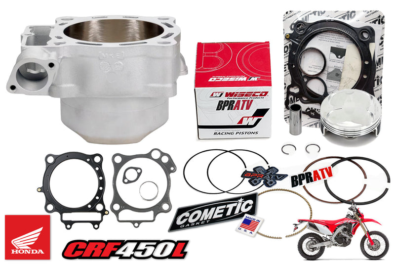 19 20 CRF450L CRF 450L Stock Bore Cylinder 96mm Piston Top End Rebuild Parts Kit