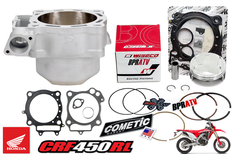 21-25 Honda CRF450RL 450RL Stock Bore Cylinder Wiseco Piston Top End Rebuild Kit