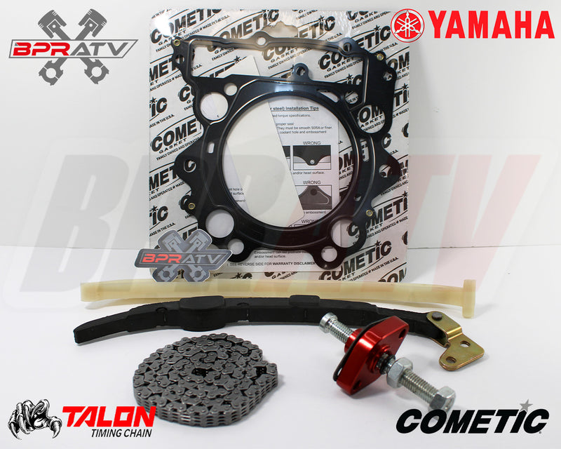 Yamaha Grizzly 660 YFM660 Cam Timing Chain Guides RED Tensioner + Cometic Gasket