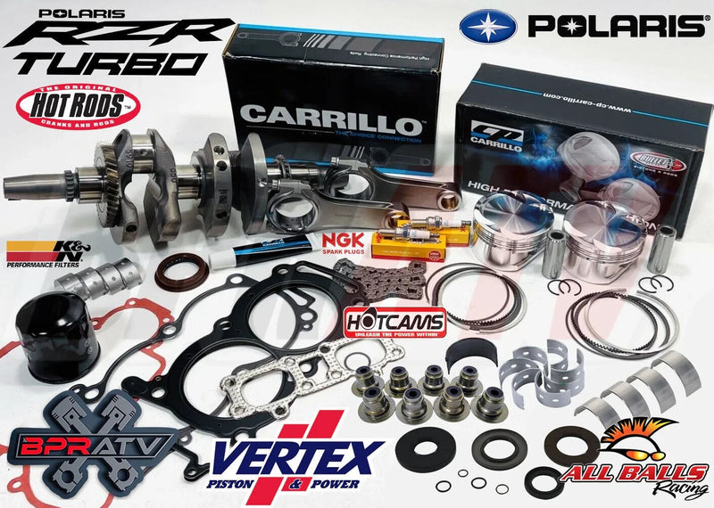Polaris RZR Turbo S 925 Crank CP Carrillo Heavy Duty Rods Motor Gaskets Pistons