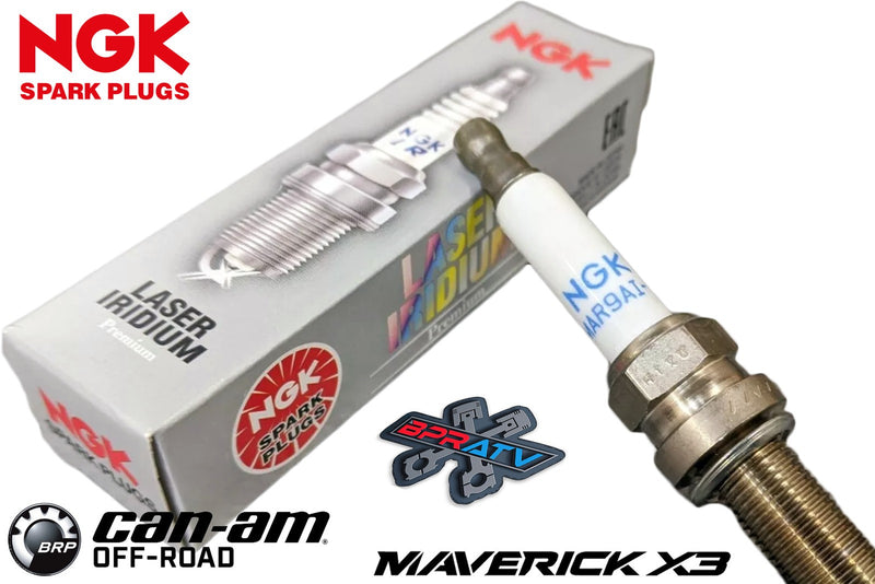 Set Of 3 NGK Iridium Spark Plugs LMAR9AI-8D Can Am Maverick X3 X-3 Head Fix Kit