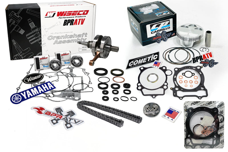 YFZ450 YFZ 450 Stock Bore CP Piston Wiseco Crank Full Motor Gaskets Rebuild Kit