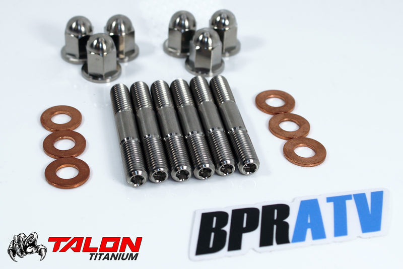 YZ250 Cylinder Head Repair Install Upgrade Titanium Head Stud Kit Cap Nuts Oring