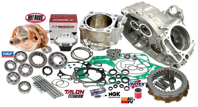 06+ TRX450R Cases Big Bore Rebuild Kit 100m Cylinder Crankcase Redo Assembly Kit
