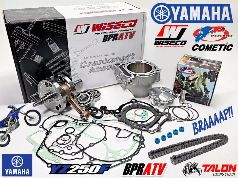 Yamaha YZ250F YZ 250F Complete Motor Engine Rebuild Kit Wiseco JE Cometic 05-13