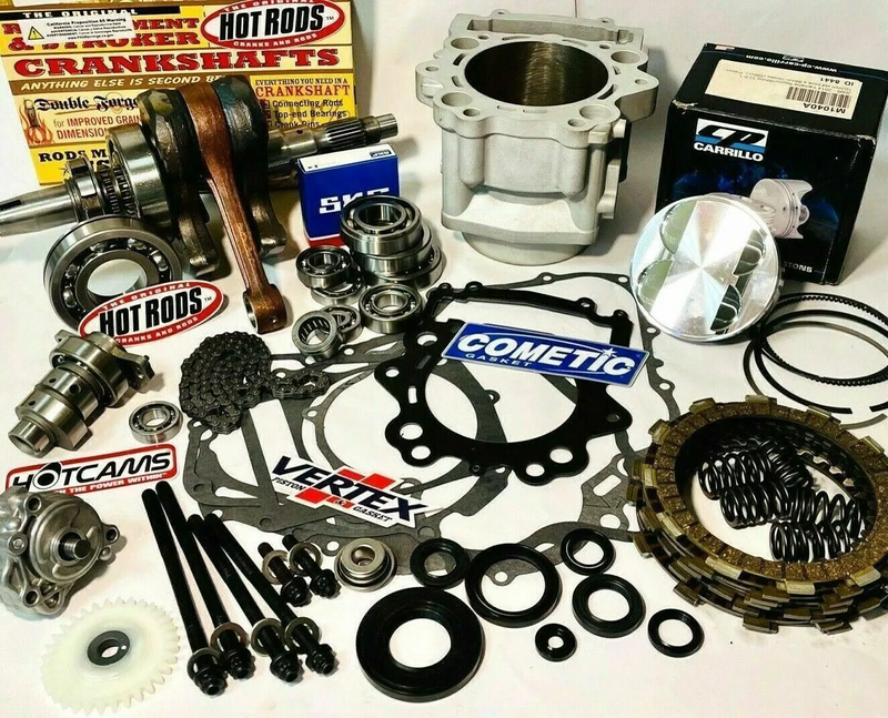 06-08 Raptor 700 780cc Big Bore Stroker Engine Rebuild Kit Hot Cams Wiseco JE CP