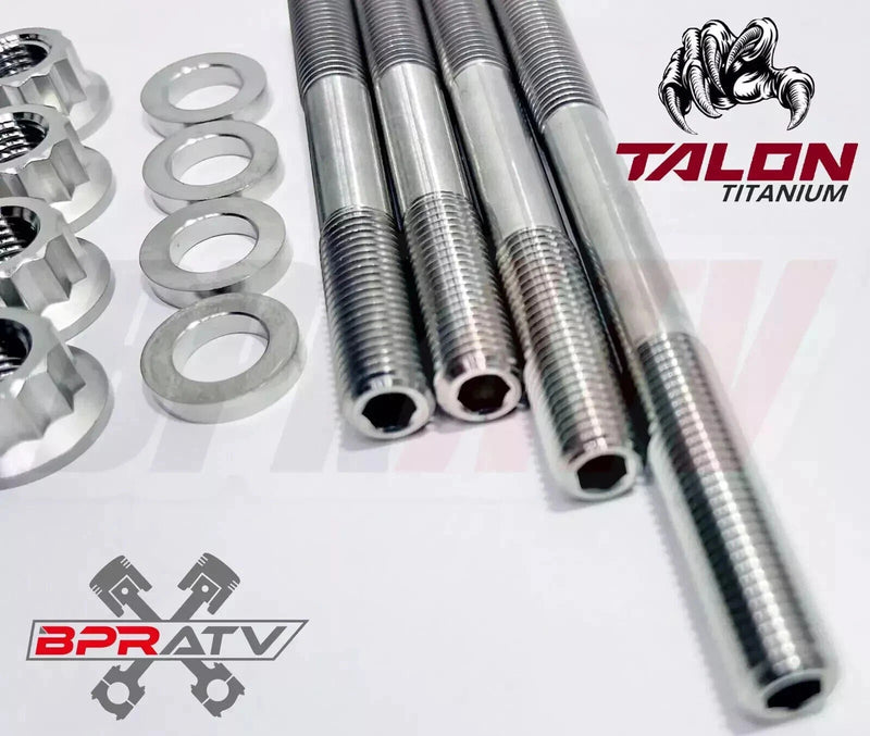 BPRATV Titanium Head & Cylinder Stud Kit Yamaha Raptor 700 Rhino Grizzly Kodiak