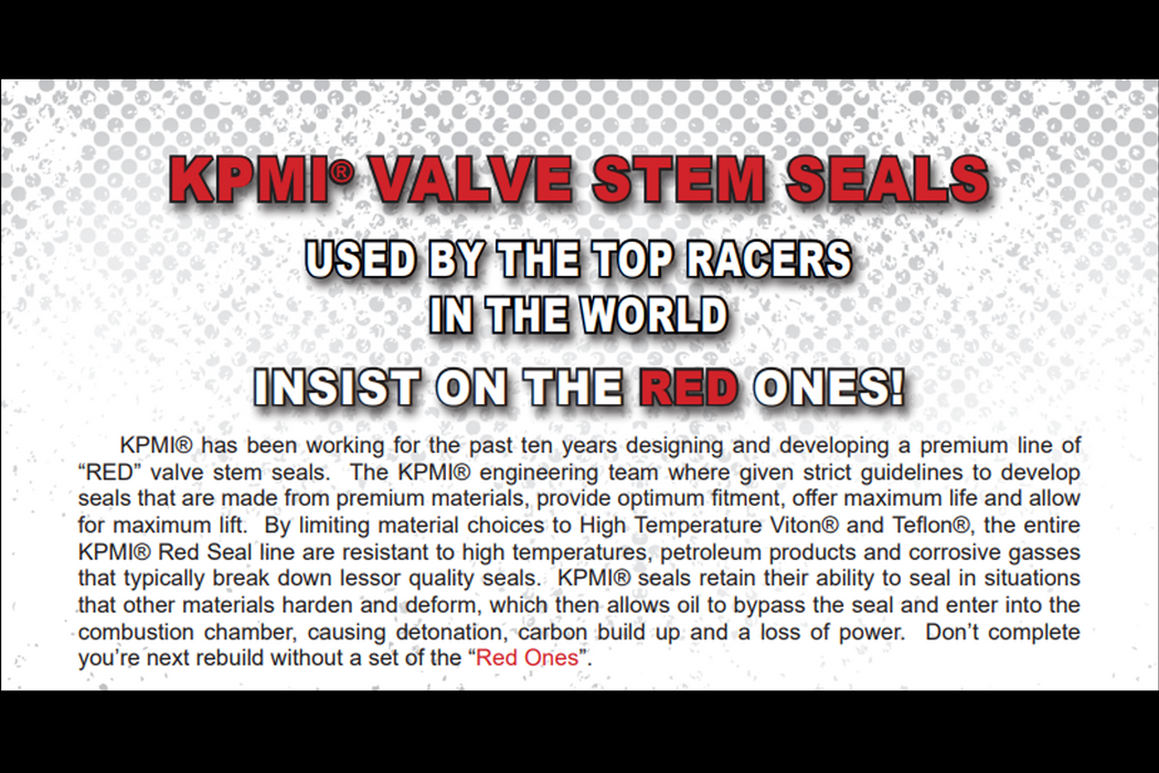 Honda CRF450R CRF 450R Kibblewhite Head Intake & Exhaust Valves RED Seals '09-12