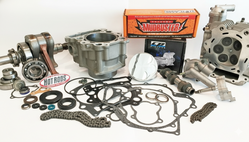 Yamaha Rhino Grizzly 660 Engine Rebuild Kit Hot Rods 4mm Stroker Hot Cams BPRATV
