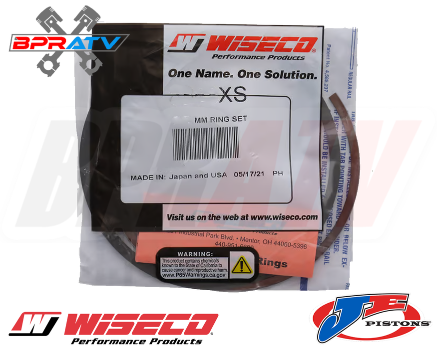 Honda 400EX XR400 87mm 416cc Big Bore Wiseco Piston Replacement Rings Set 3425XC