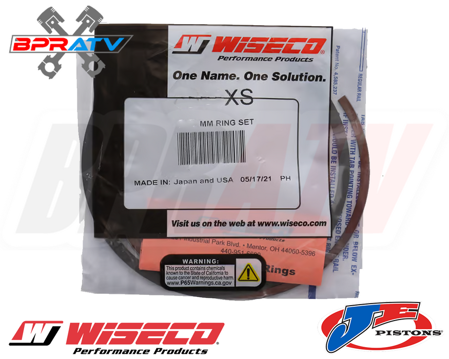 Wiseco JE 85mm Piston Rings Set Pair for Kawasaki Brute Force Teryx KRT KVF 750