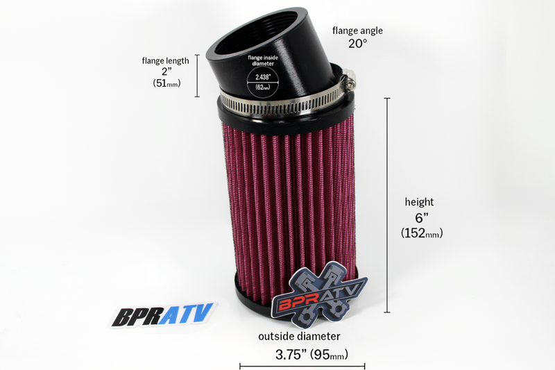 Yamaha Banshee K+N Style PWK 38mm 39 40 41mm Carburetor Air Filter Pod Single x1