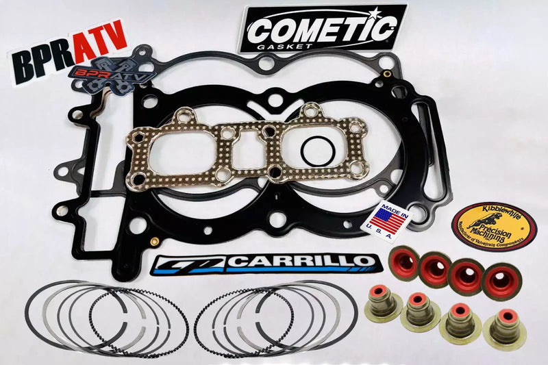 11-14 RZR XP900 XP 900 98mm CP Carrillo Piston Rings Cometic Gaskets KPMI Seals