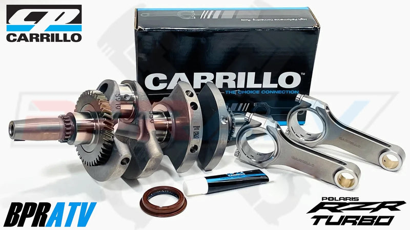 Polaris RZR Turbo & S Crank CP Carrillo Heavy Duty Rods Motor Gaskets NGK Kit US