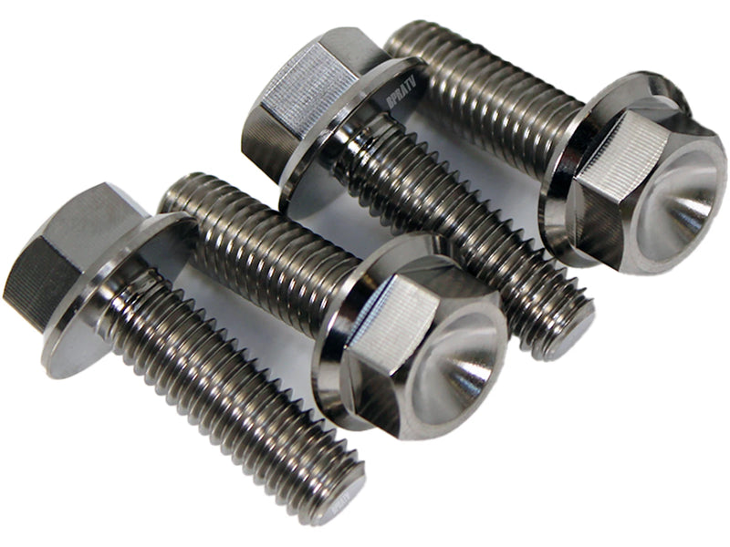 04-13 Raptor 350 YFM350 TITANIUM Foot Peg Bolts HEX Flange Bolt Upgrade Set Kit