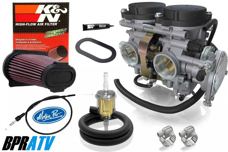 2001-2005 Raptor YFM 660 R Carb Kit Carburetor Cable K&N Filter Intakes Complete