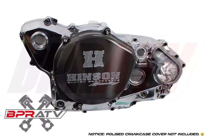 Hinson Racing Black Billet Clutch Cover & Gasket O-ring Honda TRX450R TRX 450ER