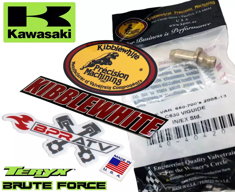 Brute Force Teryx 650 750 Kibblewhite Head Intake Exhaust Valve Guides  Set of 2