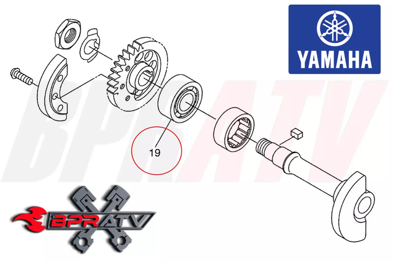 07-17 YZ450F WR Counter Balancer Bearing Crank Balancer Shaft SKF 93304-20310-00