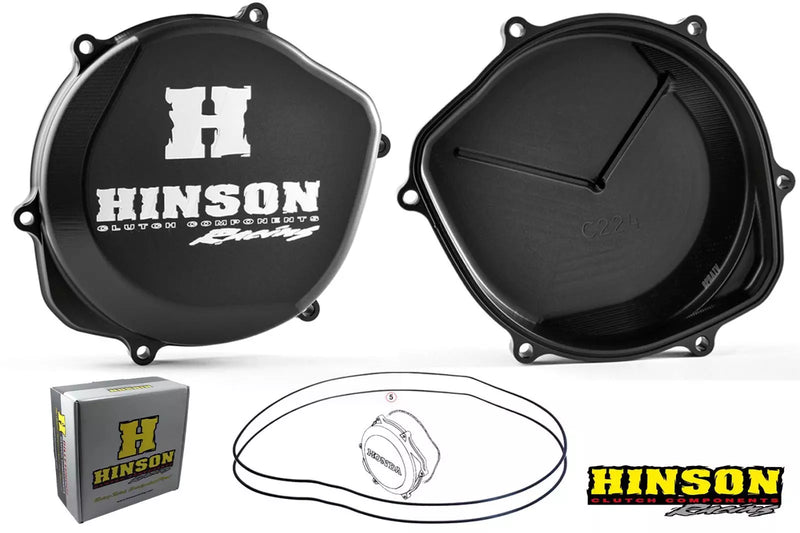 Hinson Racing Black Billet Clutch Cover & Gasket O-ring Honda TRX450R TRX 450ER
