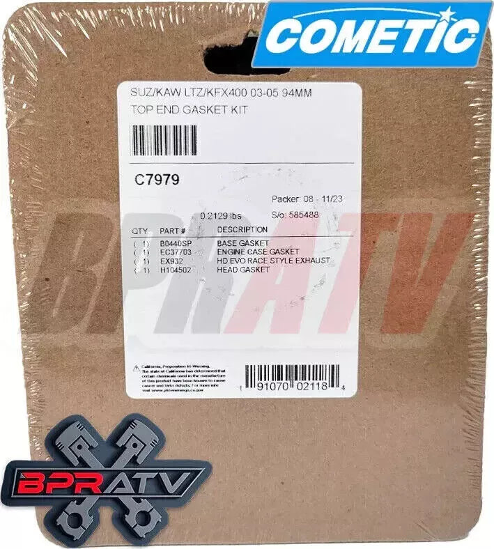 Suzuki DRZ400 DRZ 400 Z400 94mm 434 cc Big Bore Cylinder CP Top End Rebuild Kit