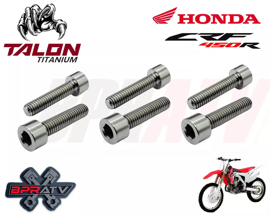 02-08 Honda CRF450R CRF 450R 450X BPR Talon Titanium Clutch Cover Bolt Bolts Kit