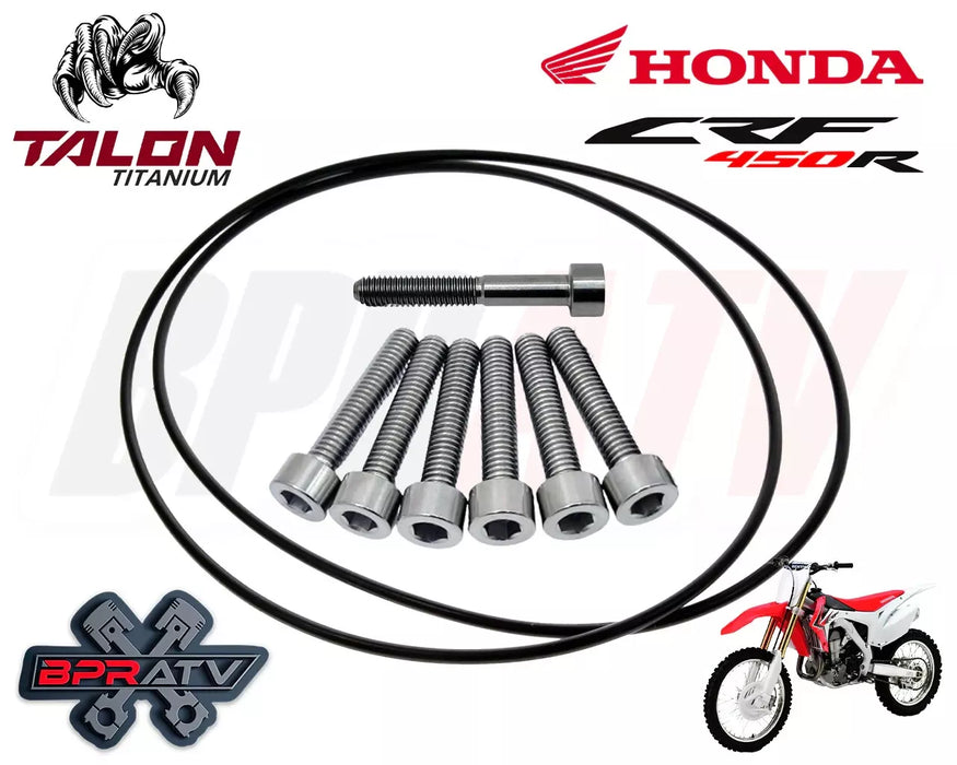 02-08 Honda CRF450R CRF 450R 450X BPR Talon Titanium Clutch Cover Bolt Bolts Kit