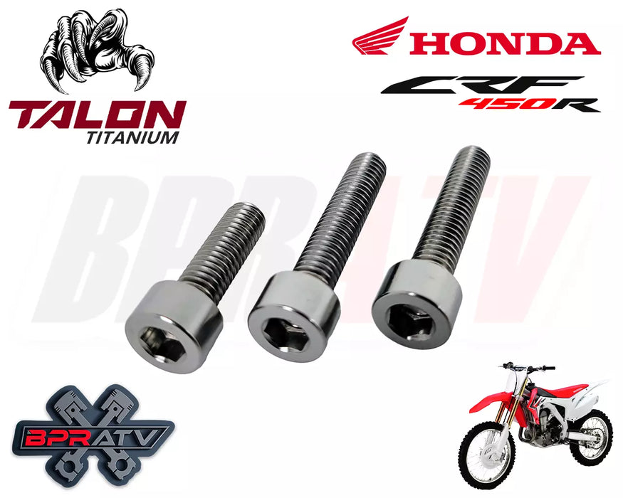 02-08 Honda CRF450R CRF 450R 450X BPR Talon Titanium Clutch Cover Bolt Bolts Kit