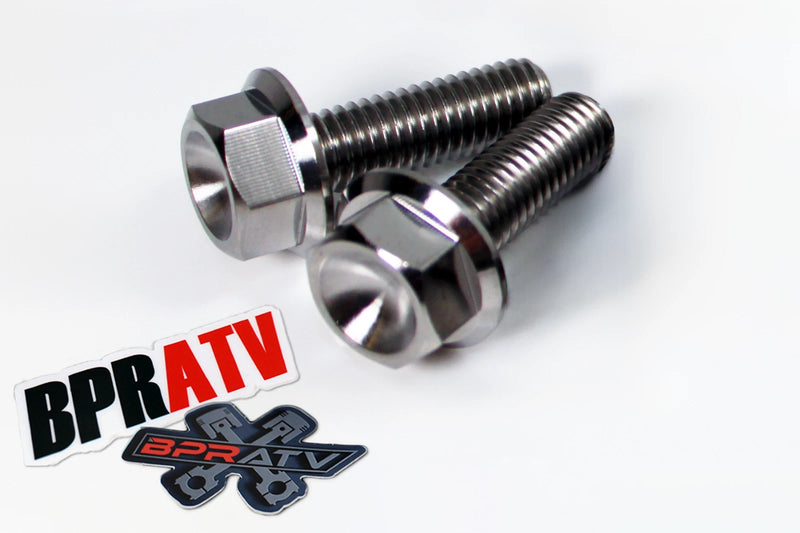 04-13 Raptor 350 YFM350 TITANIUM Foot Peg Bolts HEX Flange Bolt Upgrade Set Kit