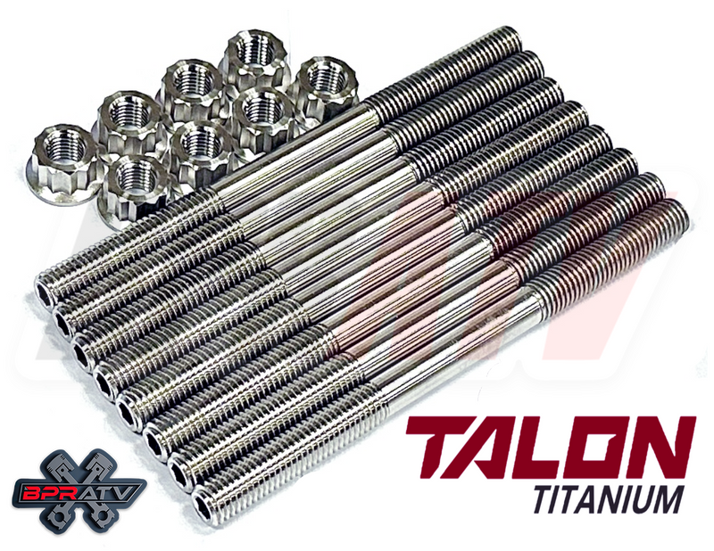 Brute Force Teryx 650 750 Cylinder Head Studs TITANIUM Stud Bolt Nut Kit Set