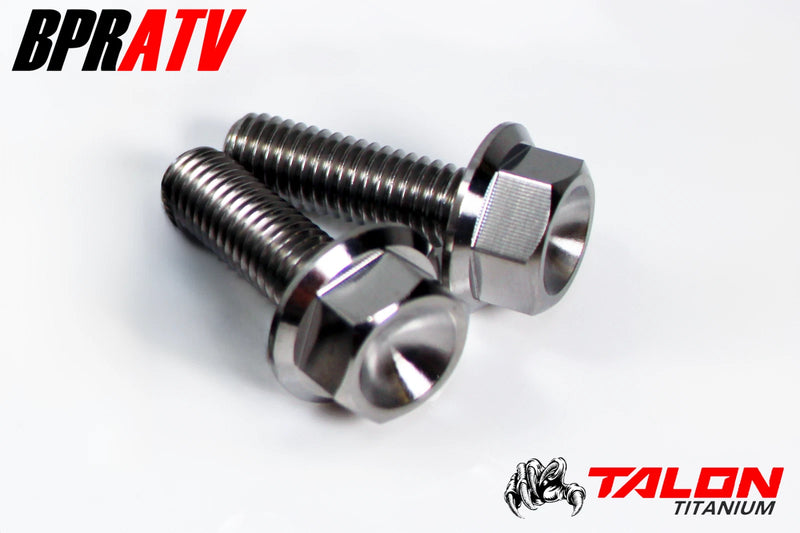 04-13 Raptor 350 YFM350 TITANIUM Foot Peg Bolts HEX Flange Bolt Upgrade Set Kit