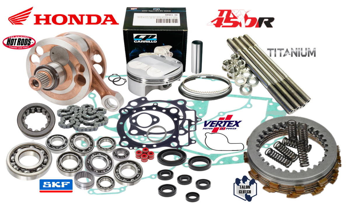 2004 Honda TRX450R Sportrax Rebuild Kit Top Bottom End Assembly Parts Stock Bore