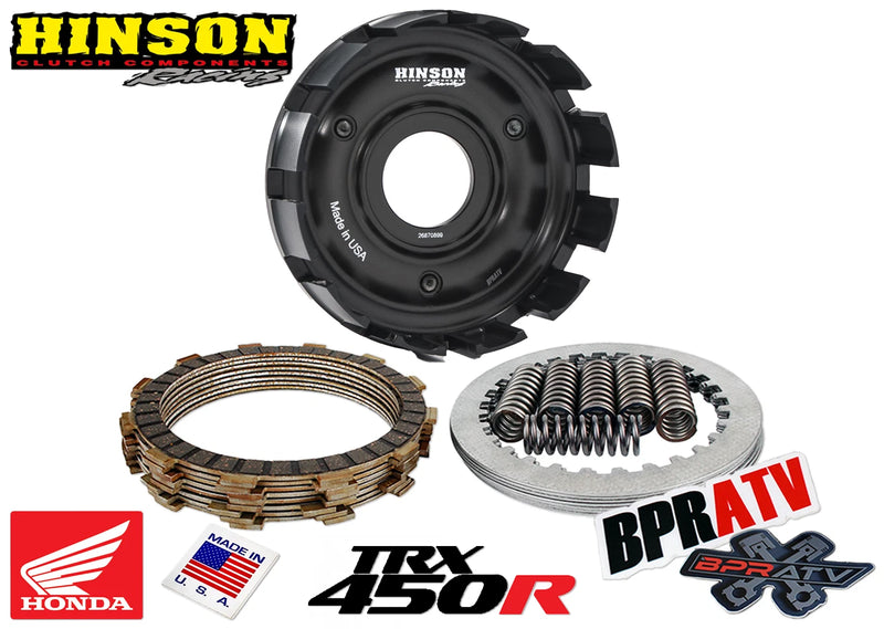 Honda TRX450R TRX 450R TRX450ER Hinson Heavy Duty Clutch Billet Basket Fibers