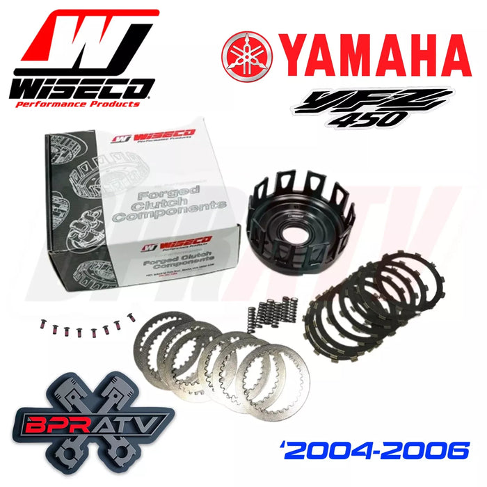 *04 05 06 Yamaha YFZ450 YFZ 450 Wiseco Heavy Duty Clutch Basket Fibers & Springs