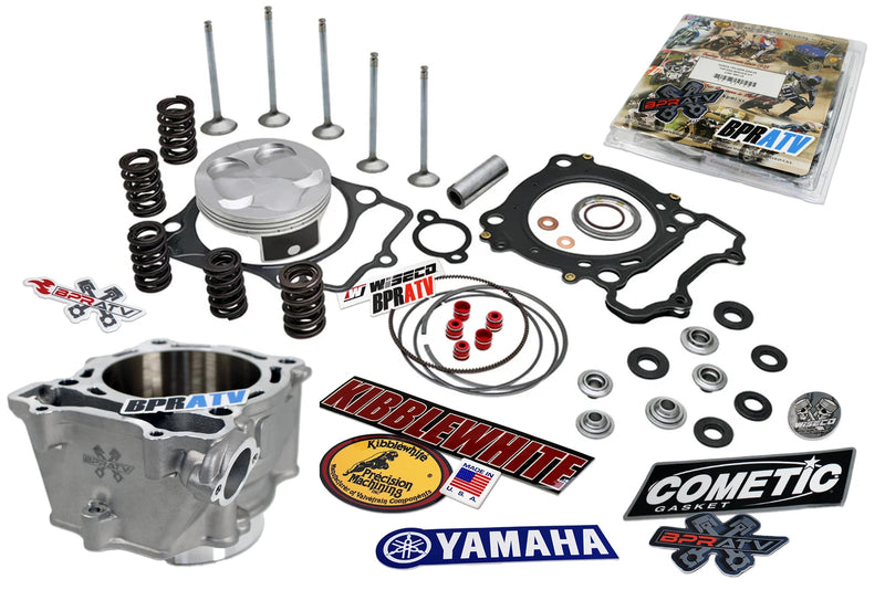 09-25 Yamaha YFZ450R KIBBLEWHITE Top End Piston Rebuild Kit Valves Cylinder Kit