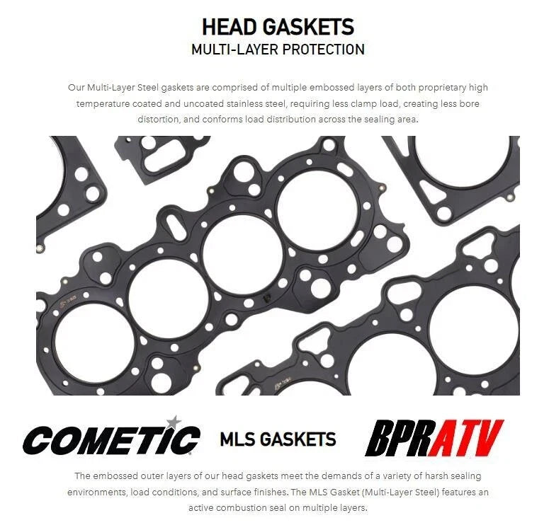 04 05 TRX450R 97mm Hi Comp Race Gas Big Bore Piston Gaskets Wiseco Racers Choice