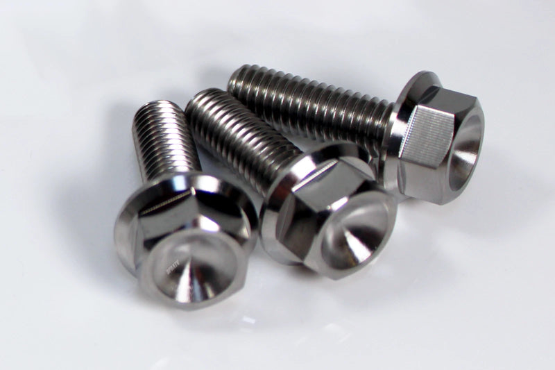 04-13 Raptor 350 YFM350 TITANIUM Foot Peg Bolts HEX Flange Bolt Upgrade Set Kit