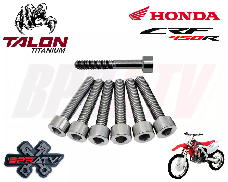 02-08 Honda CRF450R CRF 450R 450X BPR Talon Titanium Clutch Cover Bolt Bolts Kit