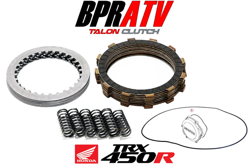 04 05 TRX450R TRX 450R Talon Clutch Kit Cover Oring Titanium Spring Bolt Kit Set