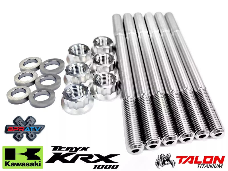 Kawasaki Teryx KRX 1000 KRX 4 1000 BPRATV TITANIUM Cylinder Head Bolts Stud Kit