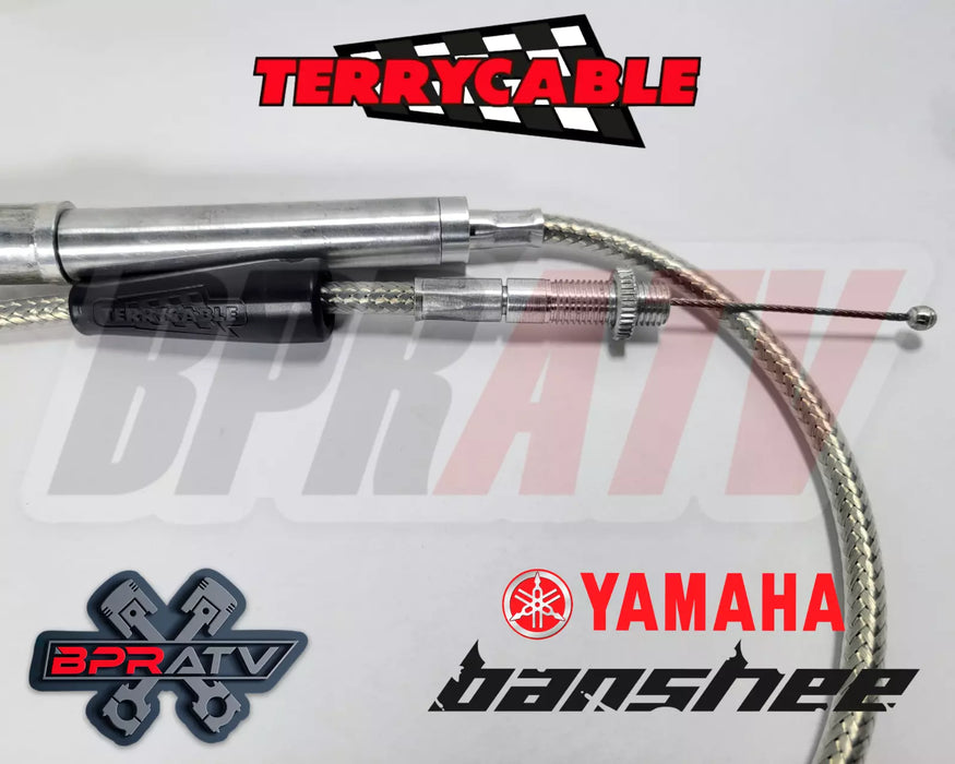 Banshee 350 Terry Steel Braided Dual Thumb Throttle & Clutch Cable PWK PJ Carbs