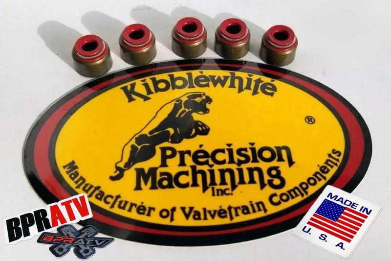 Kawasaki Prairie 700 Kibblewhite RED Viton Valve Stem Guide Seals Seal Set 8 Kit