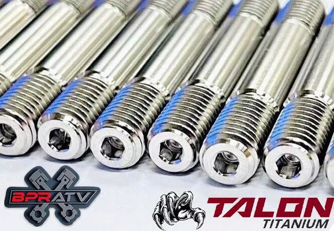 Yamaha Blaster TITANIUM Cylinder Head Studs Cylinder to Crankcase Stud Kit Nuts