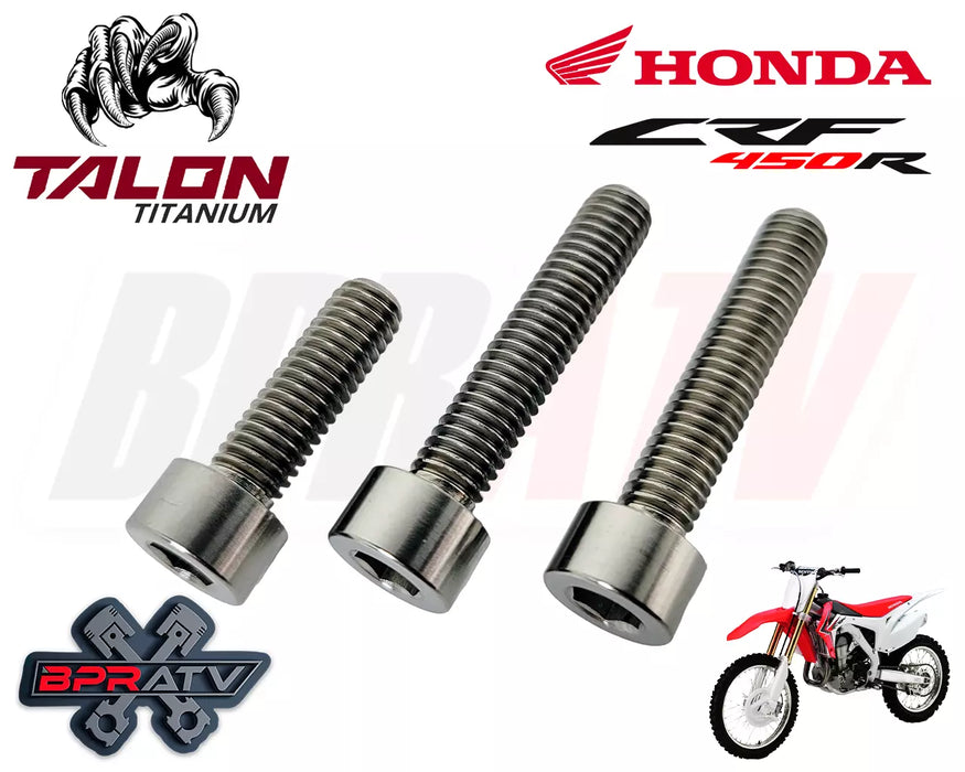 02-08 Honda CRF450R CRF 450R 450X BPR Talon Titanium Clutch Cover Bolt Bolts Kit