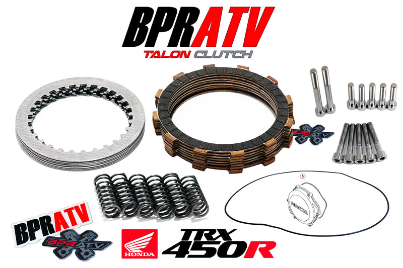04 05 TRX450R TRX 450R Talon Clutch Kit Cover Oring Titanium Spring Bolt Kit Set
