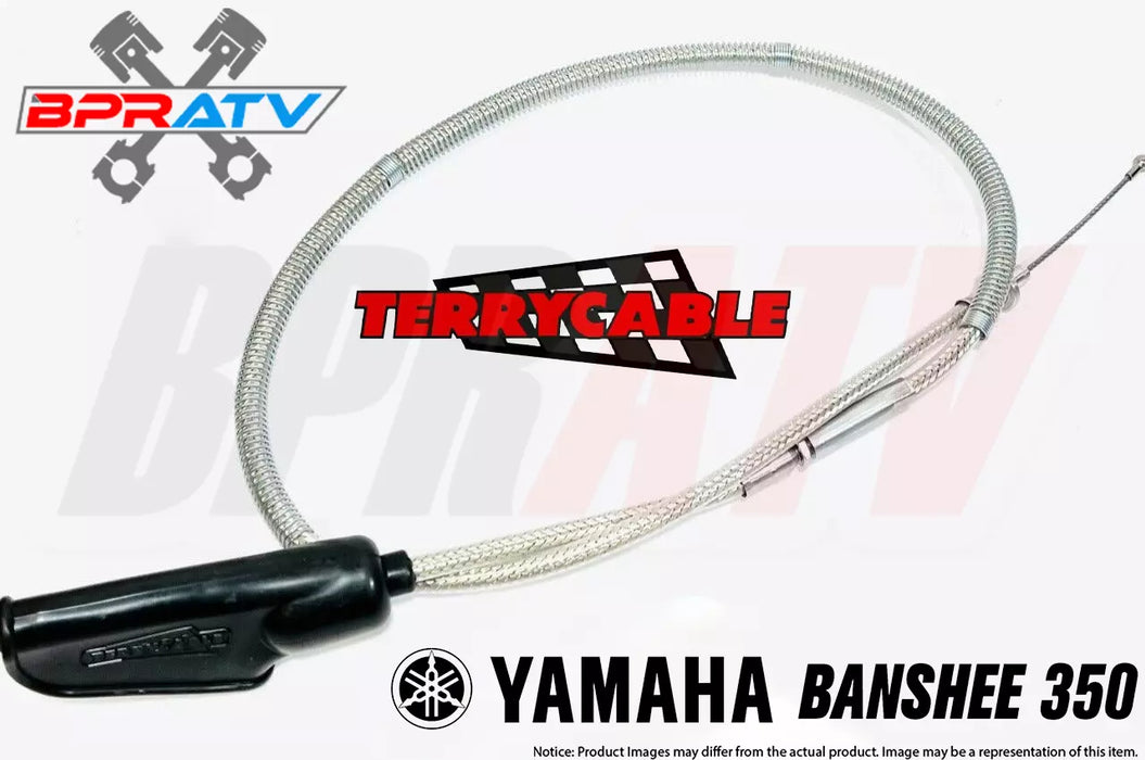 Banshee 350 Terry Steel Braided Dual Thumb Throttle & Clutch Cable PWK PJ Carbs