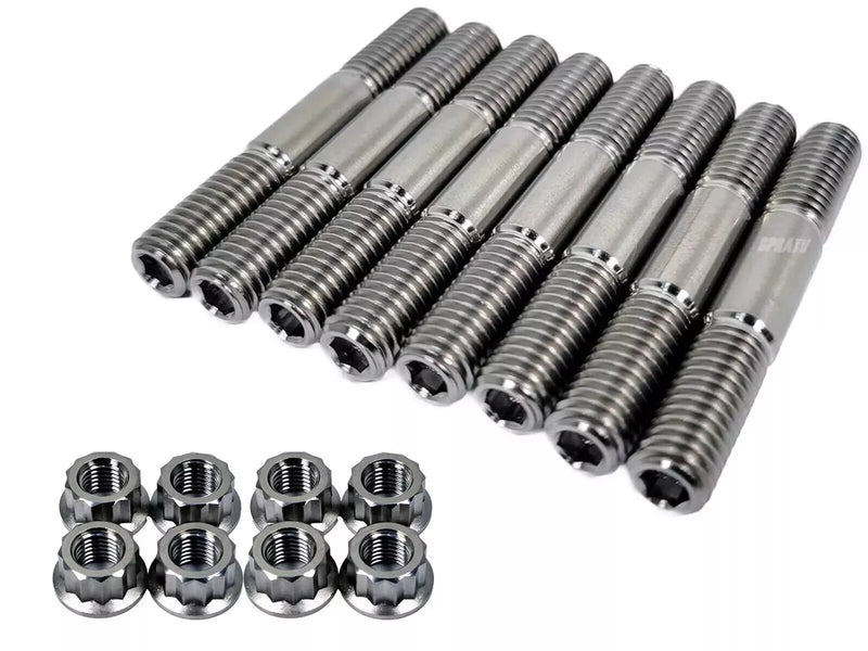 Yamaha Blaster TITANIUM Cylinder Head Studs Cylinder to Crankcase Stud Kit Nuts