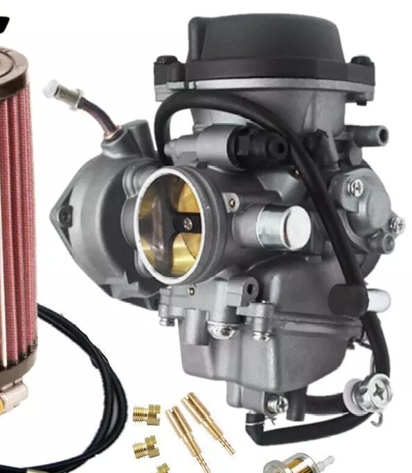 KFX400 KFX 400 DVX Stock OEM Complete Carb Kit Carburetor Intake Filter Cable
