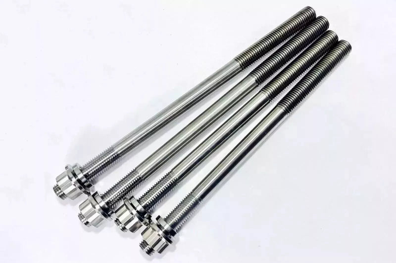 04 05 TRX450R Ti Cylinder Case Studs Honda 450R TITANIUM Crankcase Head Stud Kit